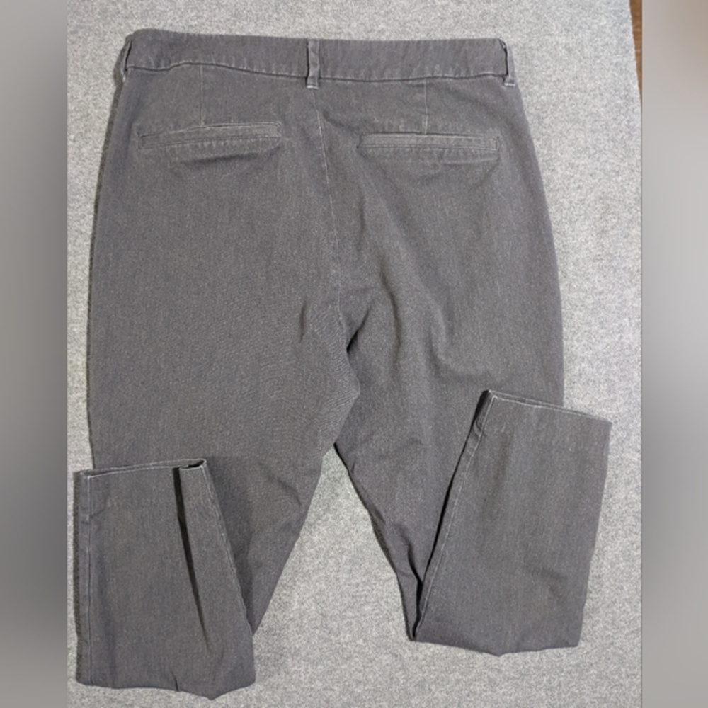 Old Navy Pixie High Rise ankle‎ pants gray size 14